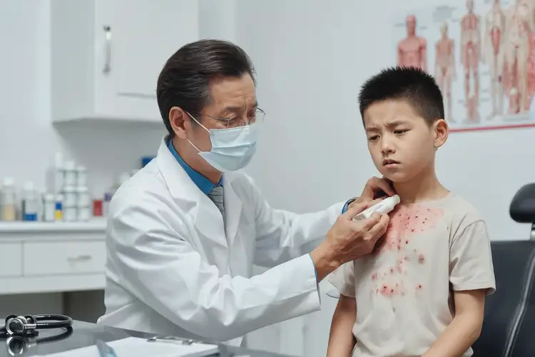 小兒脖子上出濕疹能徹底自愈嗎(圖3)