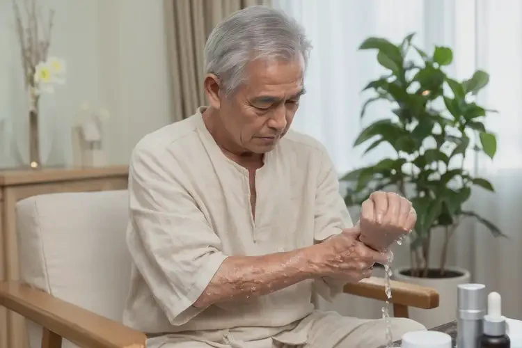 高龄老人手臂上出湿疹不管它会自己痊愈吗(图2)