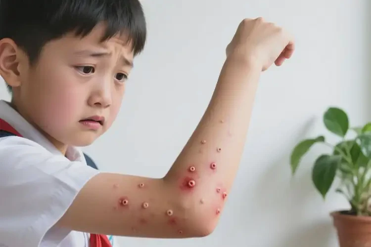 中學(xué)生手臂容易起濕疹可以徹底自愈嗎(圖3)