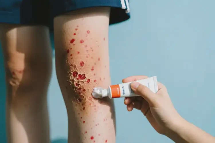 中學(xué)生大腿上偶爾長濕疹能不能徹底自愈(圖1)