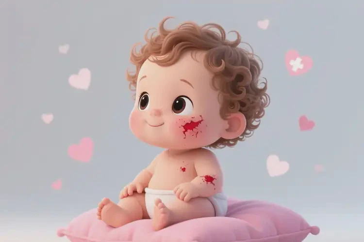 小兒臉上出現(xiàn)濕疹不管它會自己好嗎(圖1)