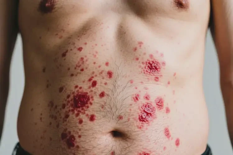 男人肚子起濕疹不管它會(huì)自己痊愈嗎(圖4)