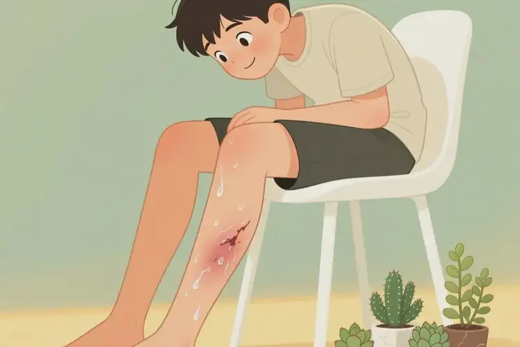 男生小腿上偶爾長(zhǎng)濕疹可以徹底自愈嗎(圖1)