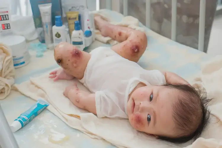 寶寶大腿偶爾起濕疹不管它會(huì)自己自愈嗎(圖2)