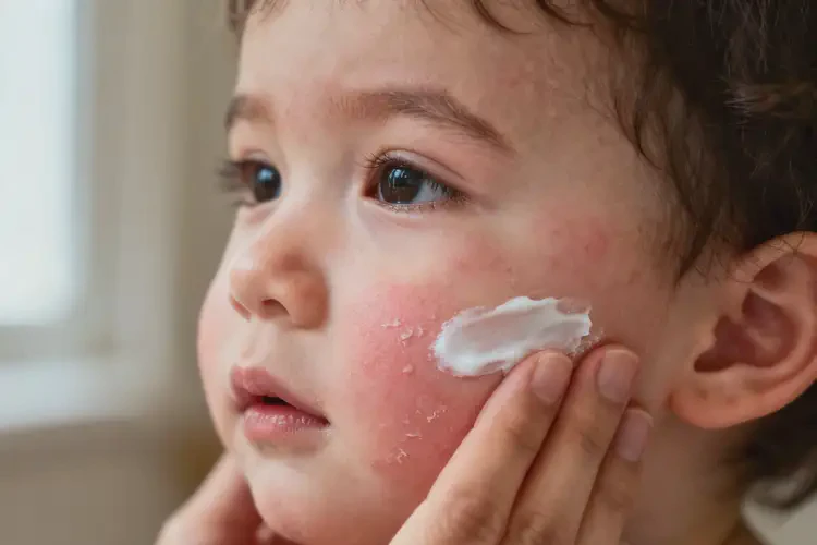 少兒臉上出濕疹可不可以徹底自愈(圖1)