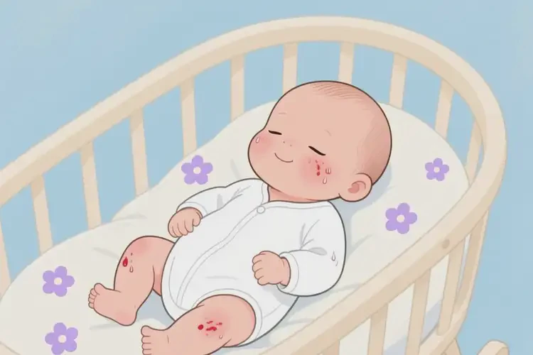 新生兒全身容易起濕疹不管它會(huì)自己自愈嗎(圖1)