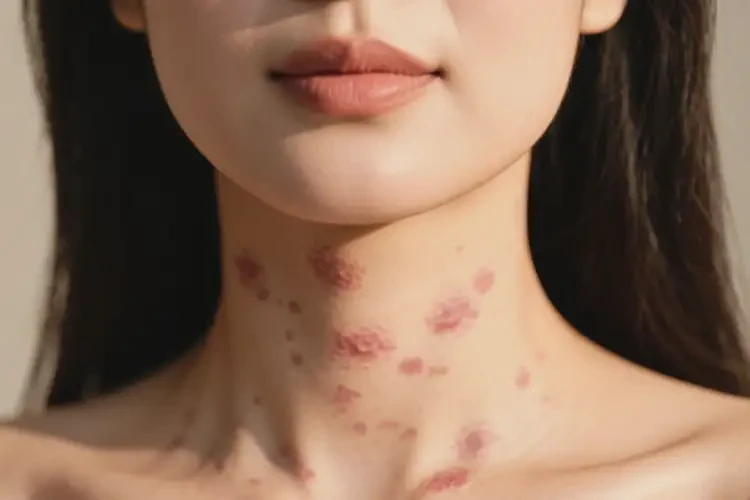 女人脖子上出現(xiàn)濕疹不管它會(huì)自己好嗎(圖3)