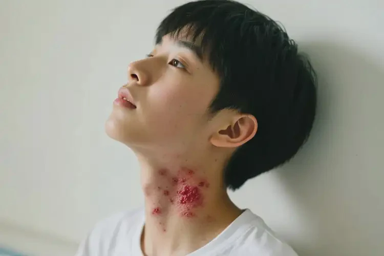 青少年脖子上出湿疹不管它会自己自愈吗(图4)