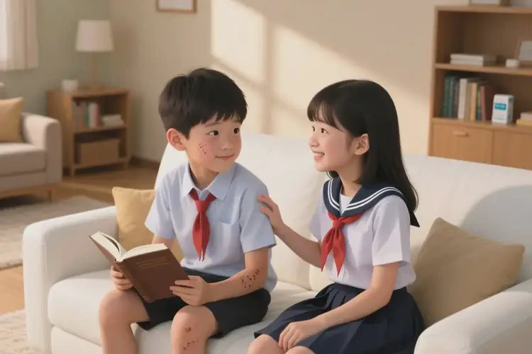 小學(xué)生臉上起濕疹可不可以徹底自愈(圖2)