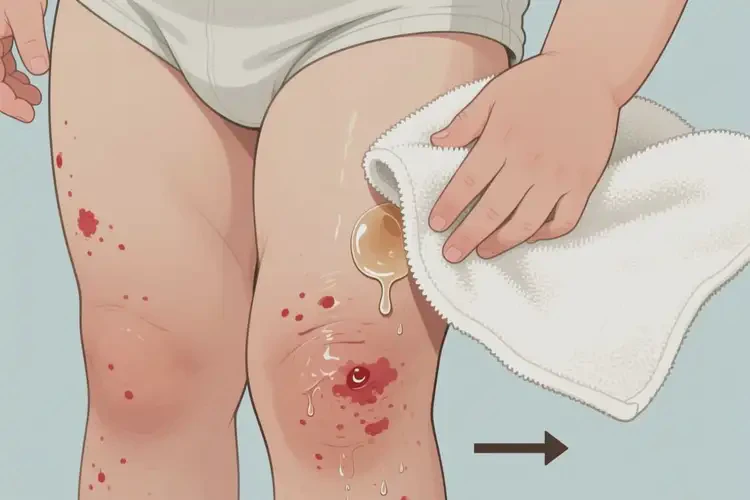 小孩大腿偶爾長濕疹能夠徹底治愈嗎(圖1)