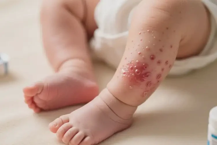 新生兒小腿出濕疹可以徹底自愈嗎(圖3)