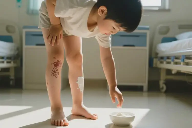 小孩大腿上有濕疹能徹底自愈嗎(圖1)