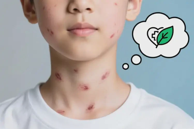中學(xué)生脖子出濕疹不管它會(huì)自己自愈嗎(圖1)