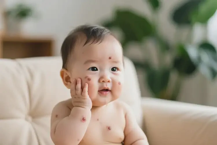 小兒面部偶爾起濕疹不管它會(huì)自己好嗎(圖3)