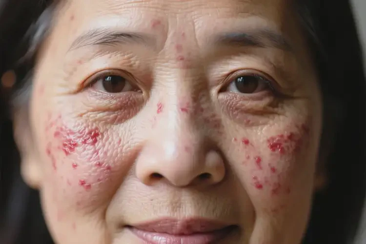 產婦臉上有濕疹不管它會自己自愈嗎(圖2)