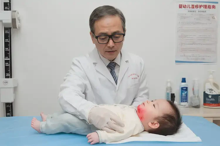 嬰幼兒脖子容易長濕疹能徹底自愈嗎(圖1)