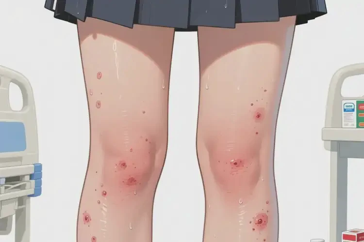 中學(xué)生大腿上偶爾起濕疹不管它會(huì)自己好嗎(圖3)