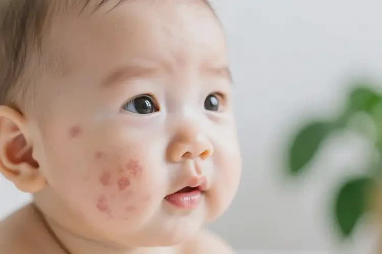 嬰幼兒面部偶爾長(zhǎng)濕疹不管它會(huì)自己痊愈嗎(圖4)