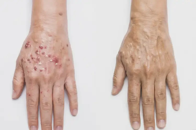 青年人手上長濕疹不管它會自己痊愈嗎(圖2)