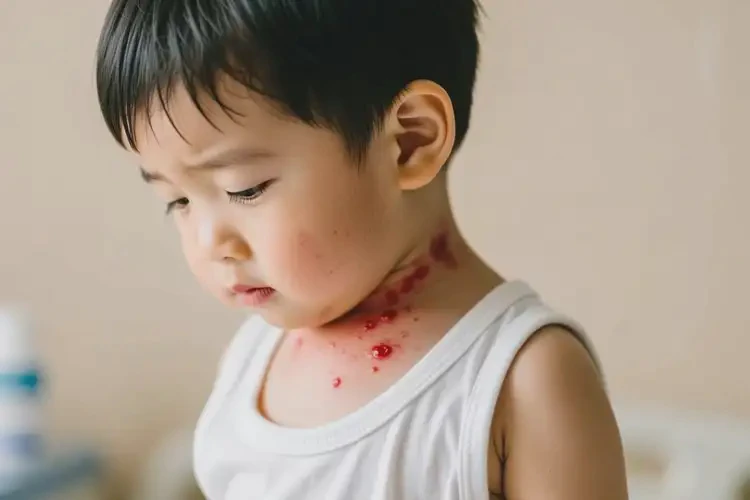 小孩脖子上出濕疹不管它會(huì)自己好嗎(圖4)