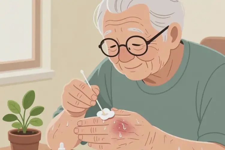 高齡老人手臂出濕疹不管它會自己好嗎(圖2)