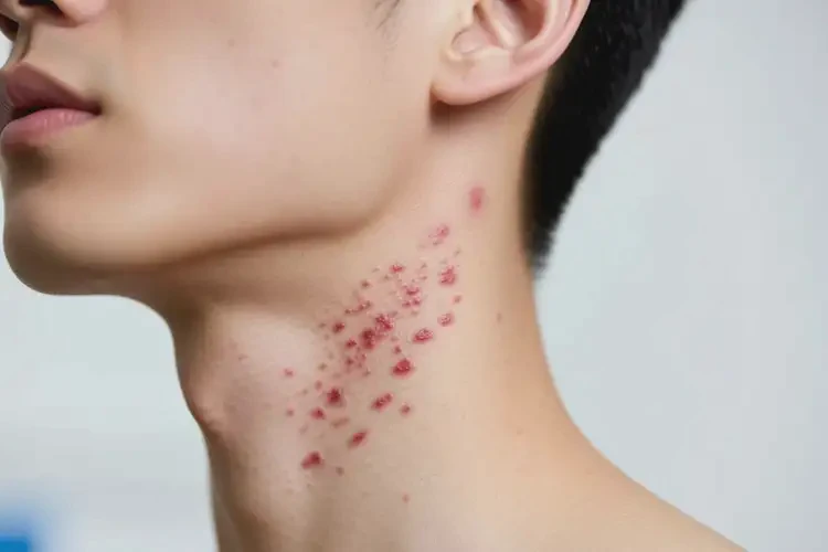 男生脖子上長濕疹可以徹底自愈嗎(圖4)
