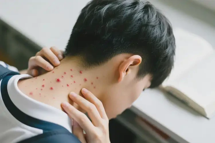 大學(xué)生脖子出濕疹不管它會自己自愈嗎(圖2)