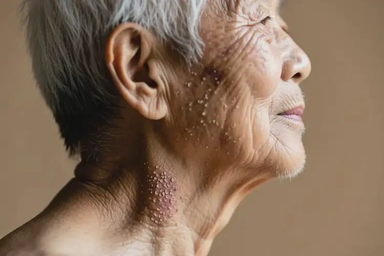 高齡老人脖子容易長(zhǎng)濕疹能徹底自愈嗎(圖1)