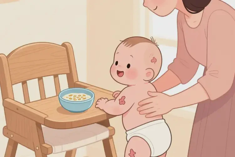 寶寶臉上出現(xiàn)濕疹能夠徹底治愈嗎(圖2)