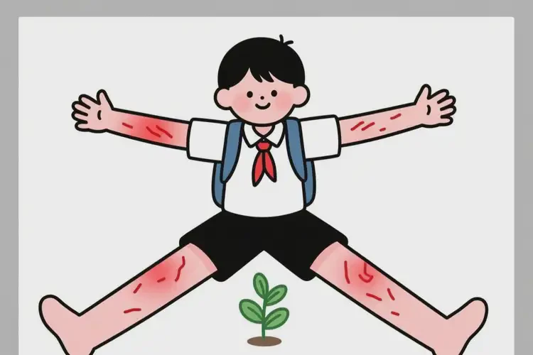 小學(xué)生四肢起濕疹可不可以徹底自愈(圖1)