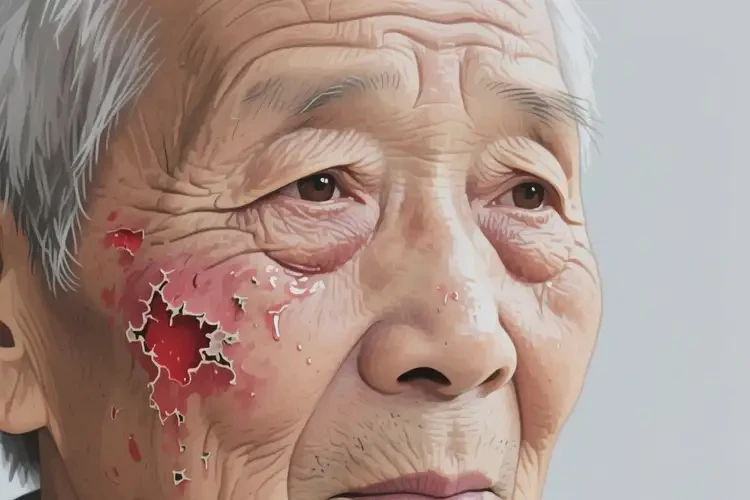 老人面部出現(xiàn)濕疹不管它會(huì)自己好嗎(圖2)