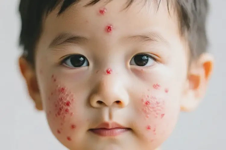 孩子面部有濕疹不管它會(huì)自己自愈嗎(圖4)