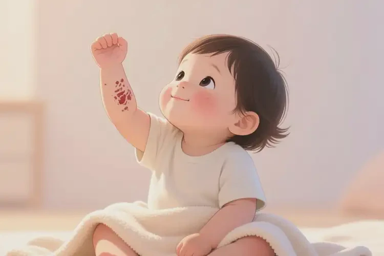 幼兒手臂有濕疹能徹底自愈嗎(圖3)