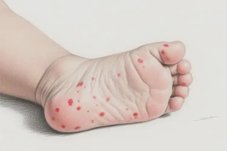 幼儿脚上偶尔长湿疹不管它会自己自愈吗(图1)