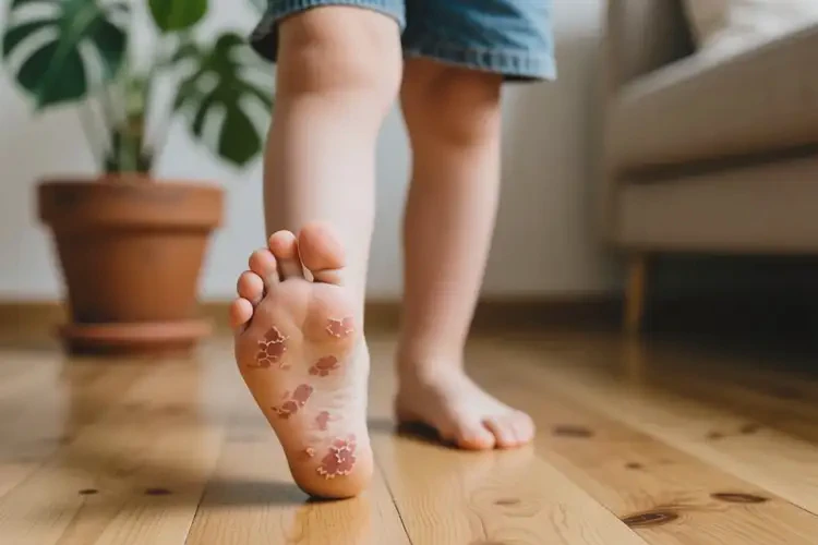 小孩腳上經(jīng)常長濕疹可以徹底自愈嗎(圖1)