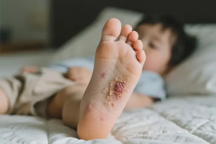 小兒腳上起濕疹不管它會自己好嗎(圖1)