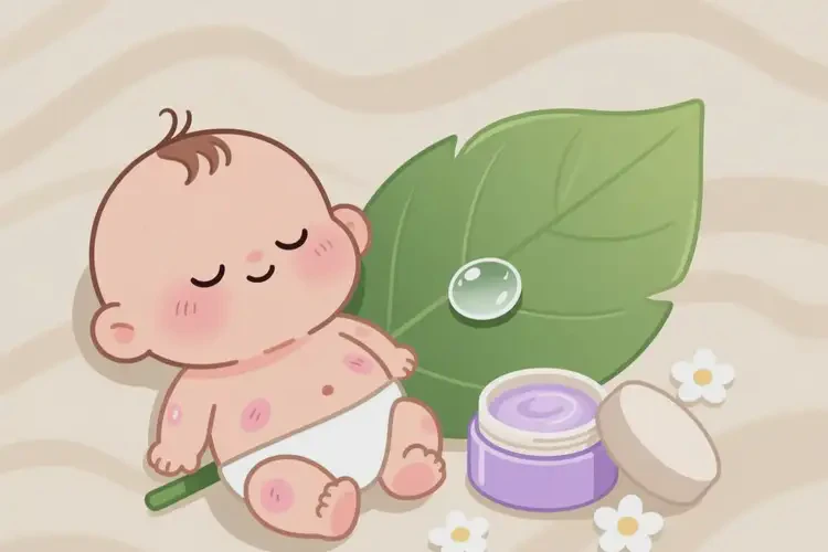 小兒肚子上長(zhǎng)濕疹不管它會(huì)自己好嗎(圖1)