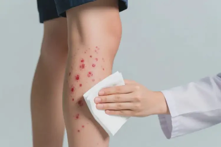 中學(xué)生小腿容易起濕疹能不能徹底自愈(圖1)