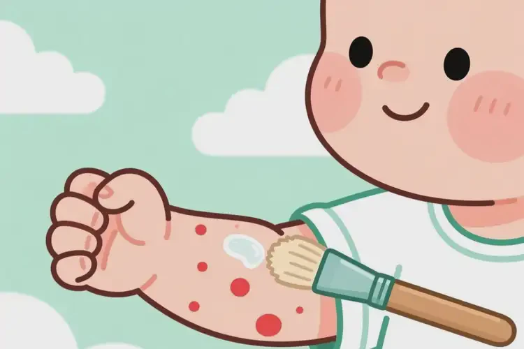 寶寶手臂上起濕疹能夠徹底治愈嗎(圖3)