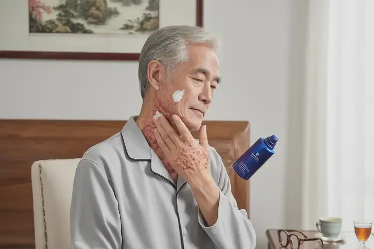 老人脖子长湿疹可不可以彻底自愈(图3)