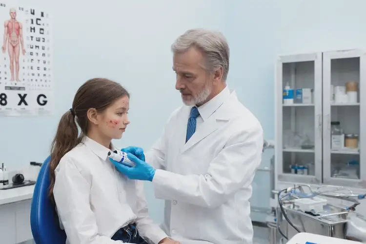 女性脖子上出湿疹不管它会自己痊愈吗(图3)