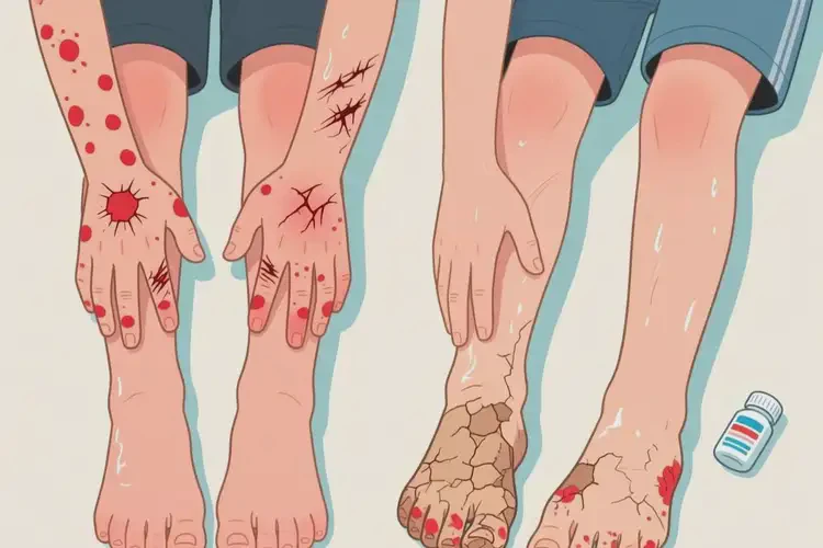 青少年四肢偶爾長濕疹能徹底自愈嗎(圖2)