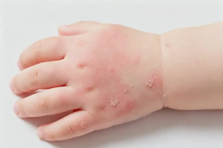 嬰幼兒手上有濕疹不管它會(huì)自己痊愈嗎(圖1)
