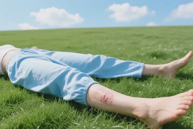 女性小腿上偶爾起濕疹能靠自己自愈嗎(圖1)