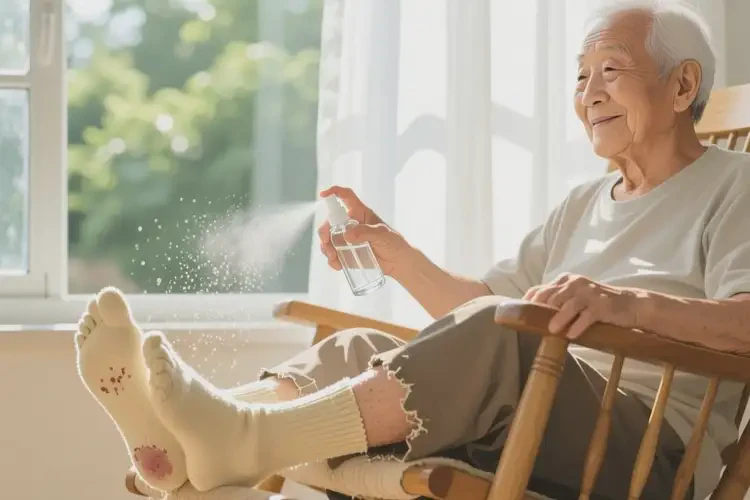 高齡老人腳上偶爾起濕疹能徹底自愈嗎(圖1)