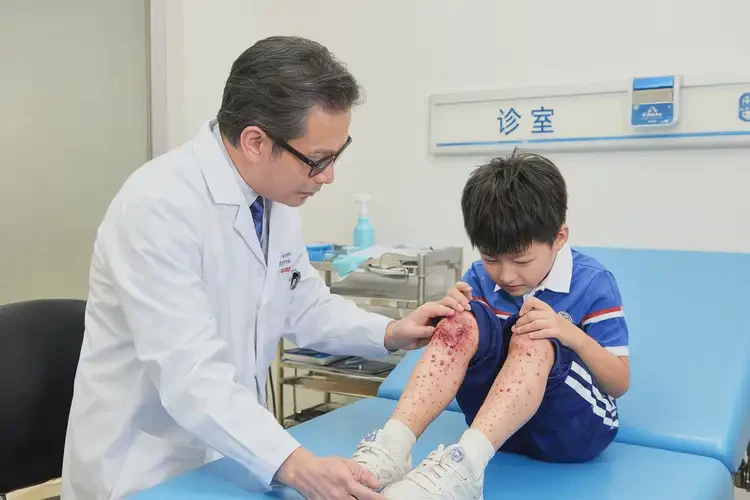 小學(xué)生小腿上出濕疹可不可以徹底自愈(圖3)