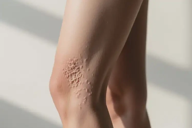 女性大腿上偶爾長濕疹不管它會自己自愈嗎(圖2)