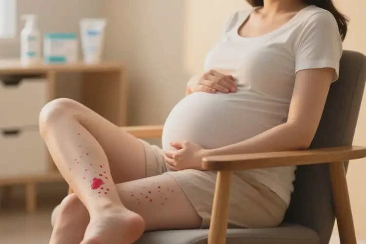 孕婦小腿經(jīng)常長濕疹不管它會自己好嗎(圖1)