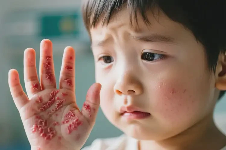 小孩手上经常长湿疹不管它会自己自愈吗(图4)