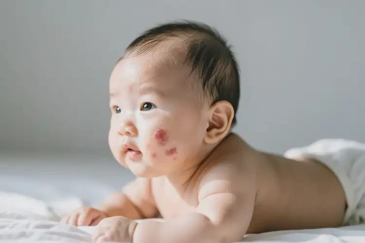 小兒臉上起濕疹可不可以徹底自愈(圖1)